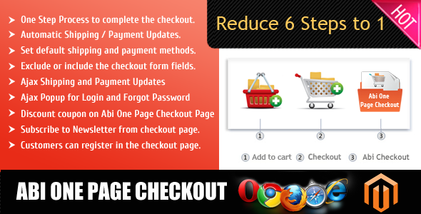 magento one page checkout