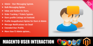 magento user interacion