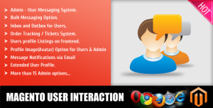 magento user interacion